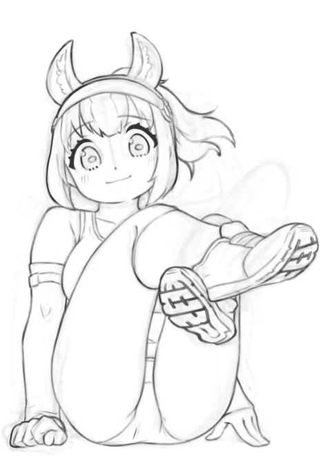 最近はちゃんと線画を描くようになりました。 #皆さん線画と塗った後を見せてください 