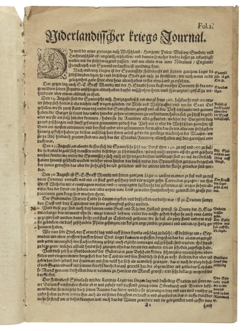 TudorAge1973's tweet photo. Report of the Gunpowder Plot
Niderlandisher Kriegs-Journal
1606
https://t.co/igUn2bAzXA
#TheGunpowderPlot #NiderlandisherKriegsJournal #RobertCatesby #GuyFawkes #KingJamesI #England #Stuarts #History https://t.co/hdElTzuaE2
