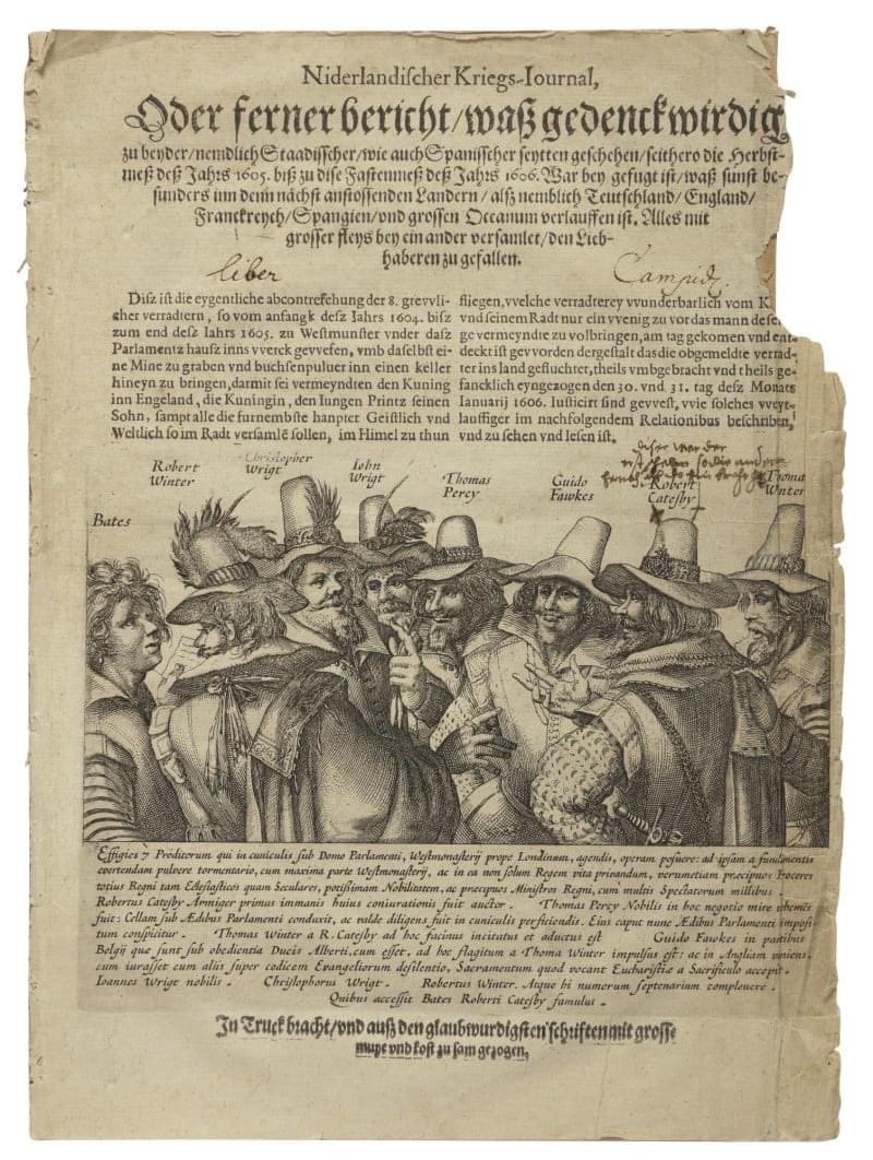 TudorAge1973's tweet photo. Report of the Gunpowder Plot
Niderlandisher Kriegs-Journal
1606
https://t.co/igUn2bAzXA
#TheGunpowderPlot #NiderlandisherKriegsJournal #RobertCatesby #GuyFawkes #KingJamesI #England #Stuarts #History https://t.co/hdElTzuaE2