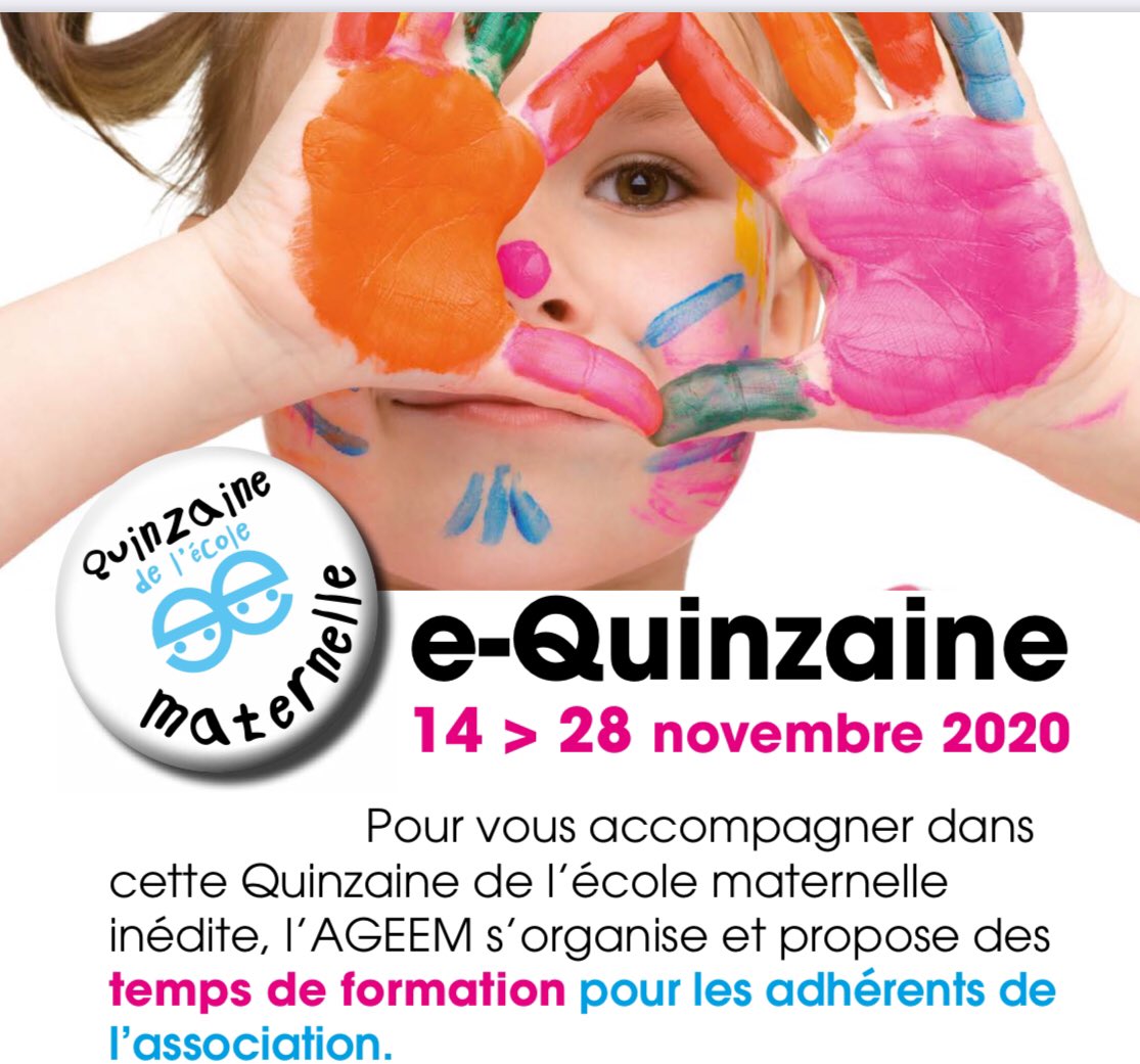 Le programme de la e-quinzaine de l’école maternelle #15aineageem2020 ageem.fr/files/4083/20w… #formation #ecole #maternelle <a href="/education_gouv/">Ministère Éducation nationale</a> <a href="/Eduscol/">éduscol</a> <a href="/ReseauInspe/">Réseau des INSPÉ</a> <a href="/reseau_canope/">Réseau Canopé</a> <a href="/ToutEduc/">ToutEduc</a> <a href="/cafepedagogique/">Le café pédagogique</a>