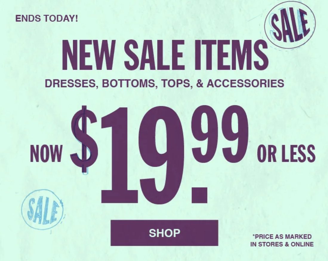 19.99 Or Less URBAN OUTFITTERS SALE Sneaker Steal