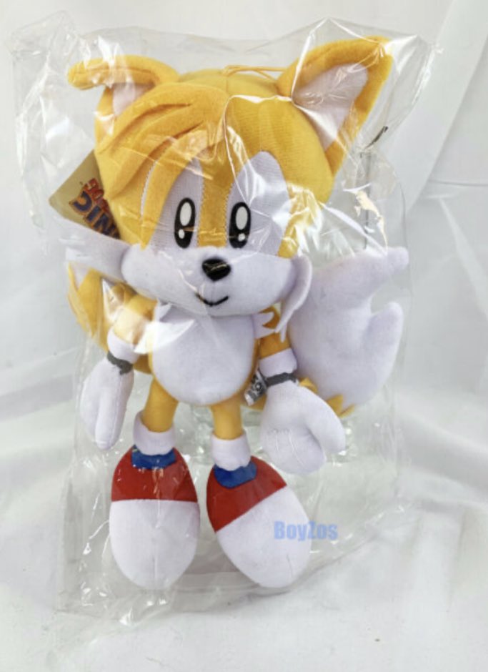 king - old sonic stuffed animals he bought off of ebay