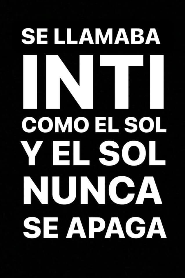 msmacastillo's tweet photo. Los padres de Inti Sotelo llamaron a su hijo mayor "Pacha" (tierra) y a sus mellizos "Quilla" (Luna) e "Inti"(sol). Inti, tú eras y serás su SOL, también el nuestro. https://t.co/lTMA68QNYF