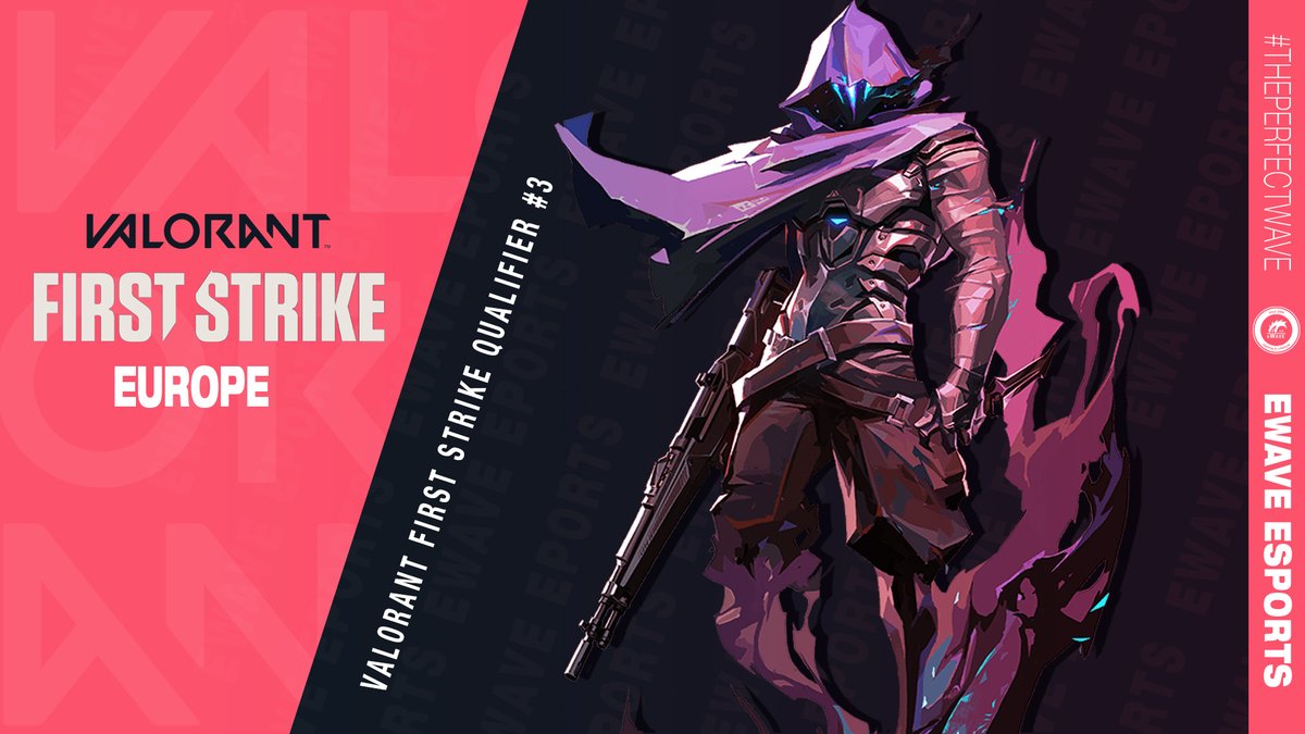 🏆<a href="/PlayVALORANT/">VALORANT</a>  First Strike Qualifier #3🏆
Unser Valorant Main Team wird an diesem Turnier teilnehmen . Es werden spannende Begegnungen erwartet, sieht man das Teilnehmerfeld an. Wir wünschen unseren Team viel Erfolg.💪

🕗 17Uhr 
📅 16-11-2020
🏆#FirstStrike

#THEPERFECTWAVE