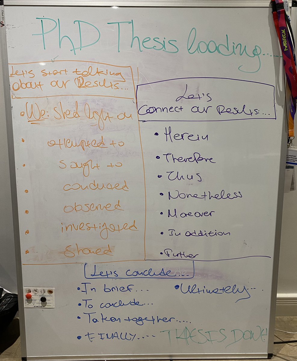 DLamprinaki's tweet photo. 1 whiteboard.
2 final year (months actually..) PhD students (@ErikaCol83) sharing the same apartment.
3 cups of coffee to start with..
#finalyearphd #thesiswriting #wecandothis ✍️ 📖 🧪 🧫 https://t.co/XoH02bpHC3