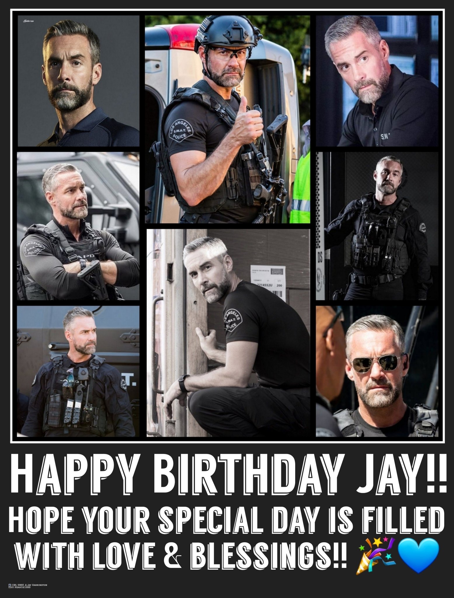  : CBS, SWAT, & Jay Harrington
Edit: Heartie1990 
Happy Birthday   
