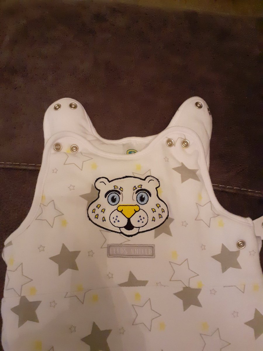 WeAllTalkLeeds's tweet photo. My 5 month old son goes to bed wearing this every night. Dreaming of scoring the winner for his hometown heroes in front of the Kop, making plenty of money along the way - thus ensuring his old man's early, and comfortable retirement.
#lufc #Nextgenerationoffans https://t.co/8HO12wspXt