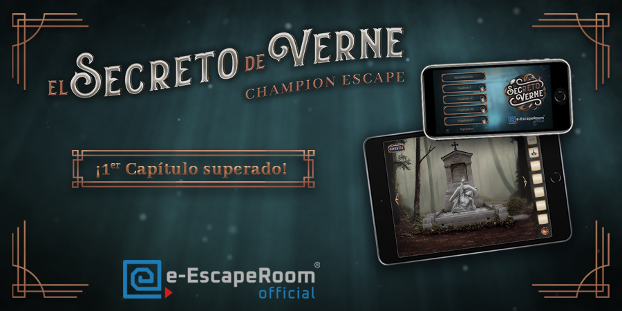 EEscaperoom's tweet photo. 👏👏¡Los valientes aventureros han superado el primer capítulo de "El Secreto de Verne"!

A tod@s los participantes, ¡Gracias por enfrentaros al reto! Contactaremos con vosotr@s por e-mail para informaros sobre esta primera partida.

Fuerza para el resto de la competición! 💪 https://t.co/e0wCL0svSm
