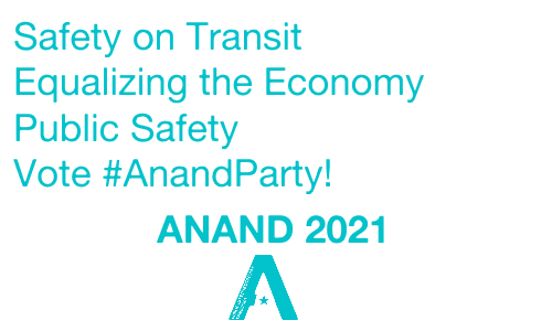 anandparty's tweet photo. ✅Safety On Transit
✅Equalizing The Economy 
✅Public Safety 
🗳️Vote #AnandParty
2⃣0⃣2⃣1⃣ Anand 2021 https://t.co/b5NIKCZHw7