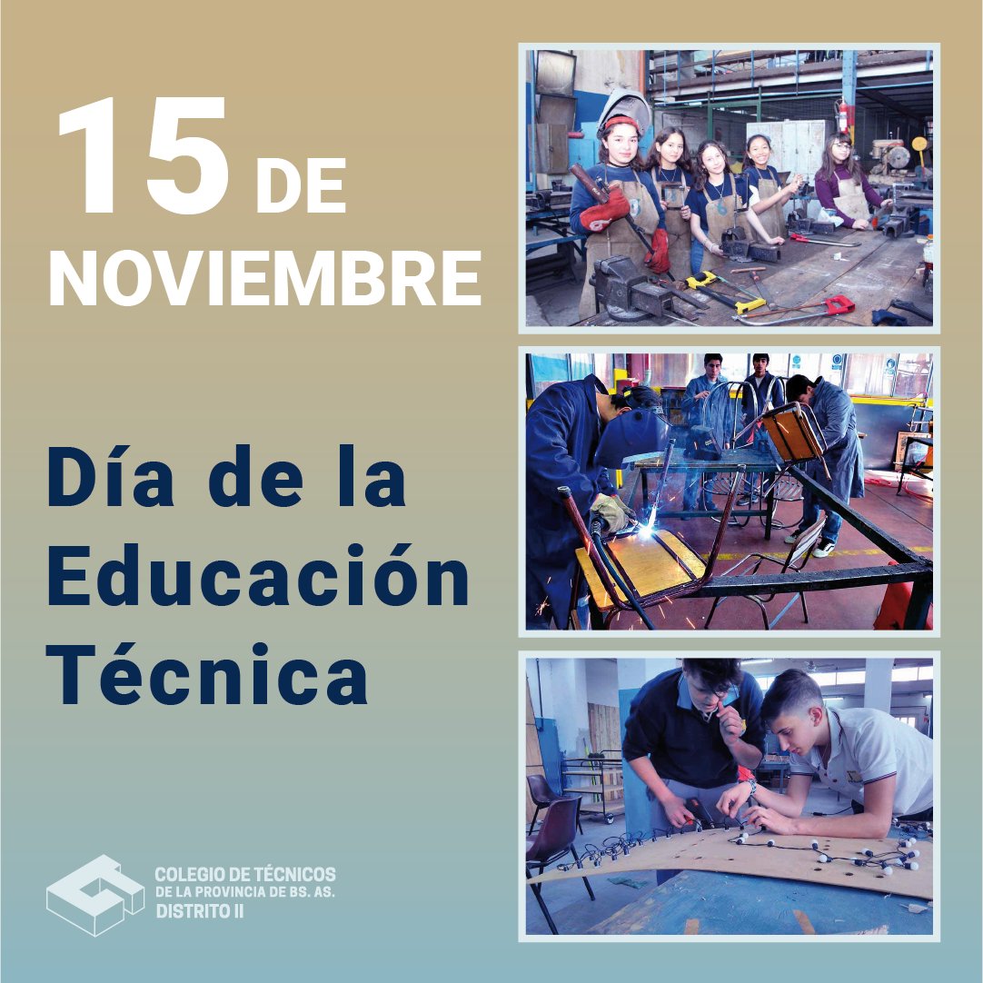 tecnicosd2's tweet photo. Día de la Educación Técnica 🛠⚙️🔭⚗️ 👩‍🔧🧑‍🔧👨‍🔧👩‍🔬🧑‍🔬👨‍🔬👩‍🏭🧑‍🏭

https://t.co/ljP0AfCjOC

#ColegiodeTécnicos #Distrito2 #EducacionTécnica #EscuelaTécnica #Educacion #Técnicos #profesionales #15noviembre #LaMatanza #Morón #Moreno #Merlo #Luján #TresdeFebrero #Chivilcoy #Salto #SanAdeGiles https://t.co/7FJV9ZUGnL