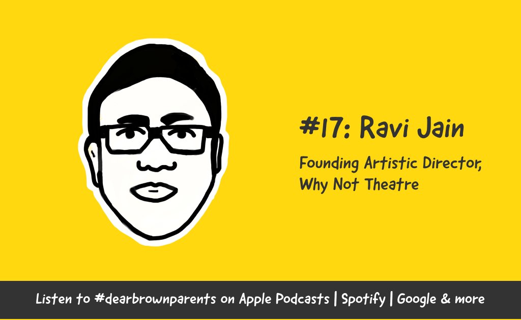 dearbrownparent's tweet photo. Tired of performing boring theatre, @instantravi decided to found @WhyNotTheatreTO where he's created over 30 collaborations that've performed on 5 continents, including the smash hit A Brimful of Asha. Listen here: https://t.co/w7No2iJdV6 https://t.co/GskELzR13s