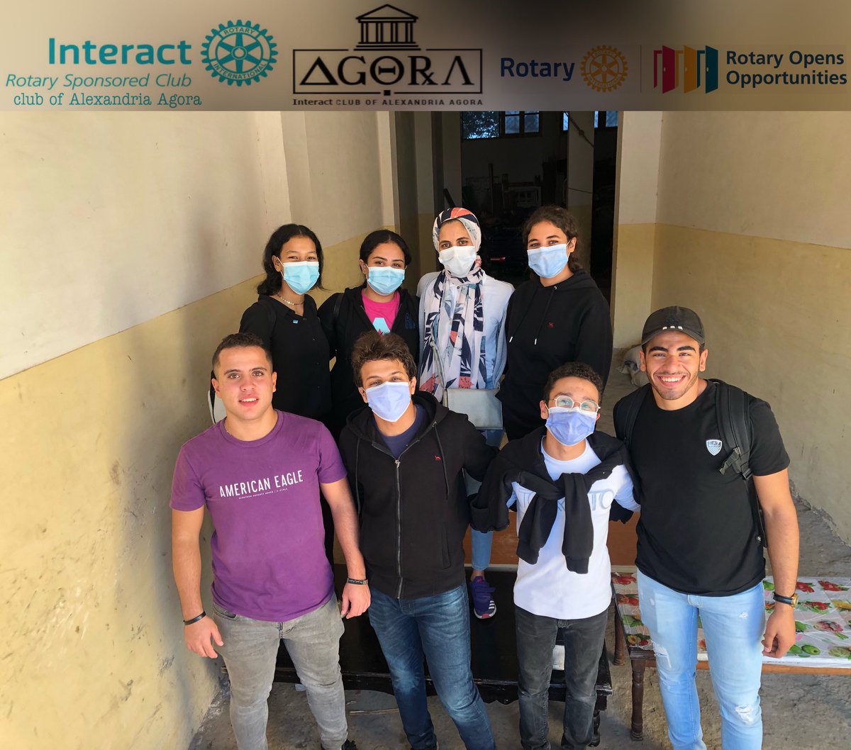 interactagora1's tweet photo. On13/11 we had the opportunity to make our bazar at "قرية ابو زيد" where we gave the people in need clothes &amp; tried to draw a smile on their faces.We were so happy to help them.We also distributed candies to the children of the village so we can cheer them up❤️✨#letsgoagorians https://t.co/y8oIrUynH6