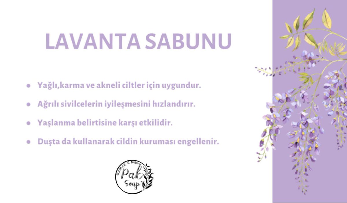 pak_soap's tweet photo. Lavanta Sabunu 
Yağlı, karma ve akneli ciltler için uygundur.Ağrılı sivilcelerin iyileşmesini hızlandırır.Yaşlanma belirtisi var ise düzenli bir kullanıma bakar can sıkmayalım.Duşta sizi rahatlatacak.
#paksoap #naturel #sabun #soap #vegansoap #handmade #doğalbakım #lavantasabunu https://t.co/OqOmdxrZiw