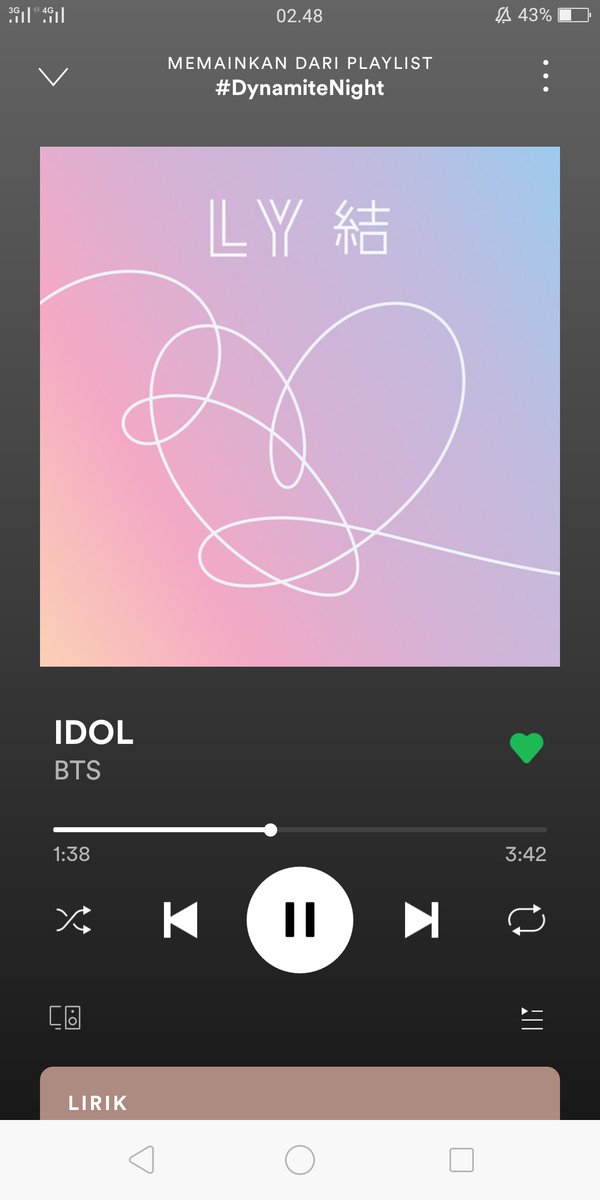 sevenmate7's tweet photo. Now Playing #DynamiteNight
🎧 BTS - Idol

I'm voting for BTS for Favorite Duo or Group - Pop/Rock at the #AMAs @BTS_twt https://t.co/5oilaFTS2c