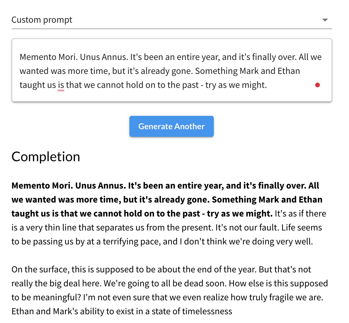 saventhhaven's tweet photo. @CrankGameplays @markiplier I just wanted to play with the talk to transformer and now I'm crying it's so beautiful😭 (guys pls spread this around I really want them to see it)
#UnusAnnus #MementoMori #UnusAnnusisoverparty #talktotransformer #crankgameplays #markiplier https://t.co/TEjwLZjkJD