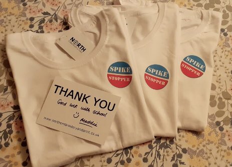 SpikeStoppers's tweet photo. So excited to have out team t-shirts! Thank you to North Embroidery and Prints for the excellent quality, we’re ready to rock our team spirit at the National Final this Wednesday! @S4TP_BigIdeas https://t.co/krf9sgUZZ4