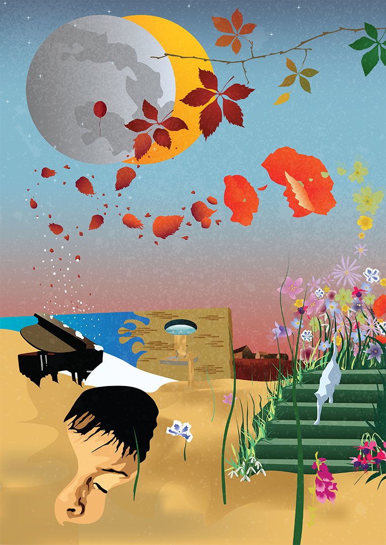 official_enya's tweet photo. There are 6 hidden 'A Day Without Rain' tracks in this image. Can you figure them out? #ADWR20 https://t.co/evp0d1QaP3