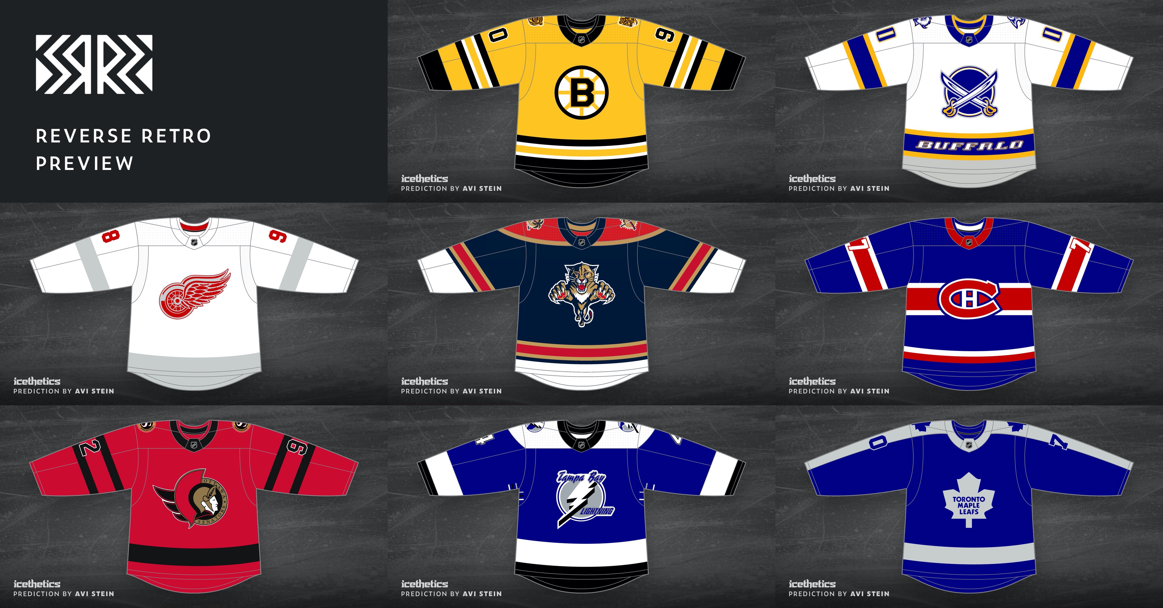 icethetics on X: The new #ReverseRetro #NHL jersey reveals are