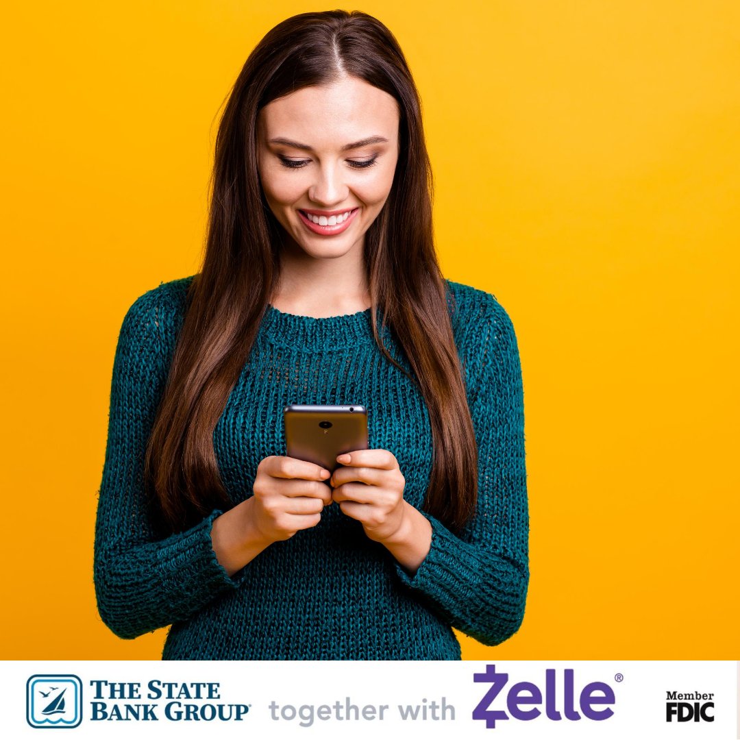 TSBGbank's tweet photo. Zelle® is a fast, safe and contact-free way to pay people you trust for all kinds of things. Look for Zelle in our mobile banking app.
📱 💵
Visit: https://t.co/D5DQH4lwqw.
#zelle #TheStateBankGroup #McHenryCounty #mobilebanking
#communitybank #banklocal https://t.co/KESk3nxIoI