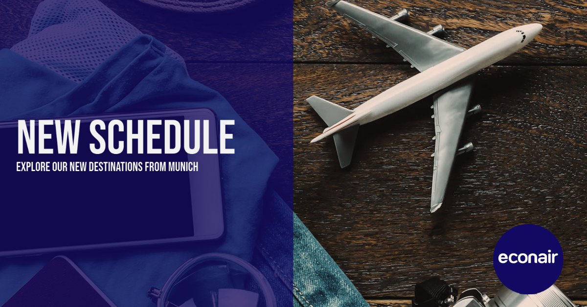 flyecon's tweet image. Our new winter schedule ex Munich is now available for you to be discovered.