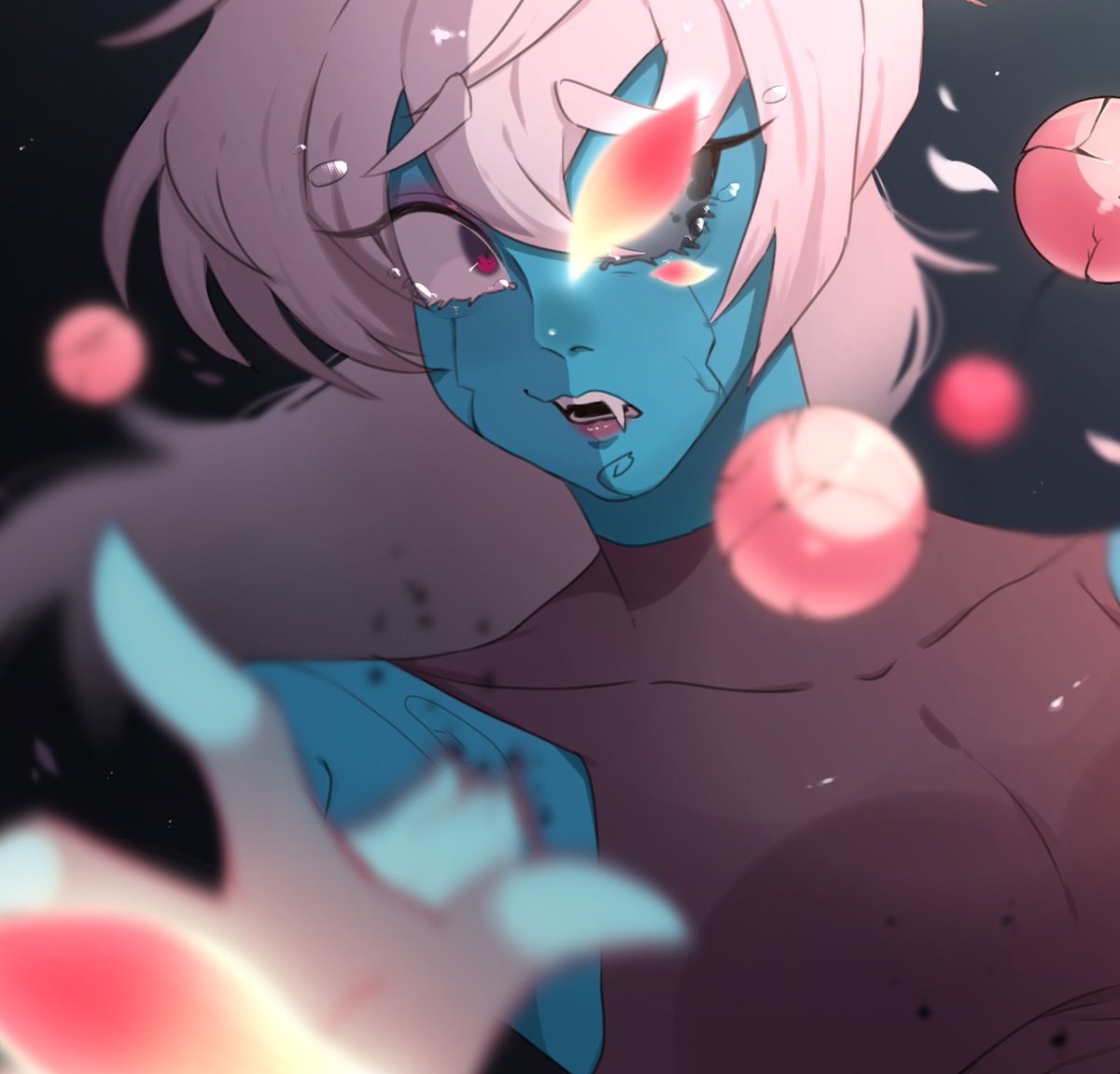 m0_xx2's tweet photo. I couldn't help but watch the new episode and draw it!!!!
白森🌸#Shiromori 
#MysterySkullsAnimated 
#mysteryskulls https://t.co/rtGf9Xlwy5