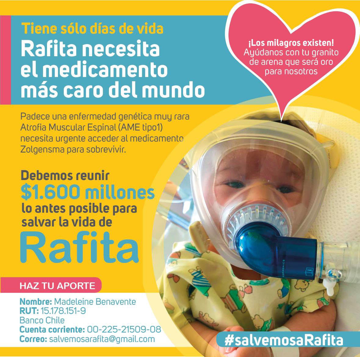 Rafita tiene toda una vida por delante, con amor y la ayuda de todos podemos hacer este sueño realidad ❤️ #salvemosarafita #Ametipo1 #smatype1 #zolgensma https://t.co/LIv3BSF4ja