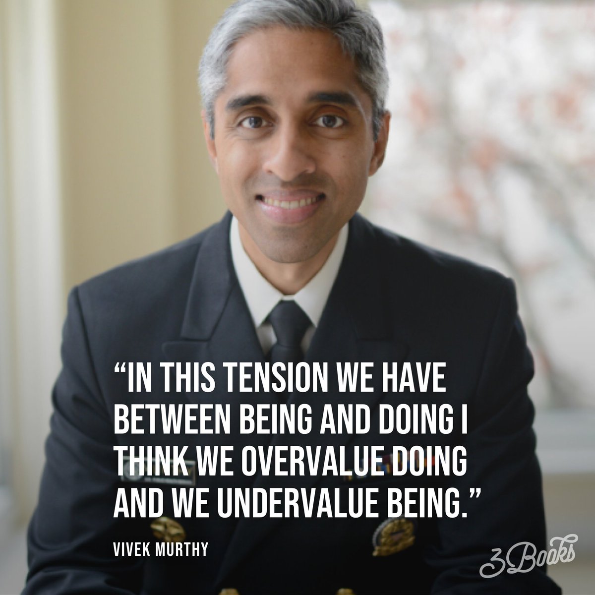 NeilPasricha's tweet photo. [NEW PODCAST ALERT!]

Please help me welcome the deeply wise and introspective Dr. Vivek Murthy @vivek_murthy, 19th Surgeon General, bestselling author of TOGETHER, and Co-Chair of 
@joebiden's COVID Task Force onto my podcast 3 Books.

Listen here:

https://t.co/XWga3siWQO https://t.co/MsVGO0yKFQ