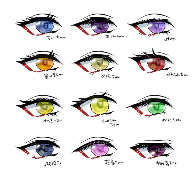 リプくれた人の目をなんちゃらかんちゃらのtwitterイラスト検索結果
