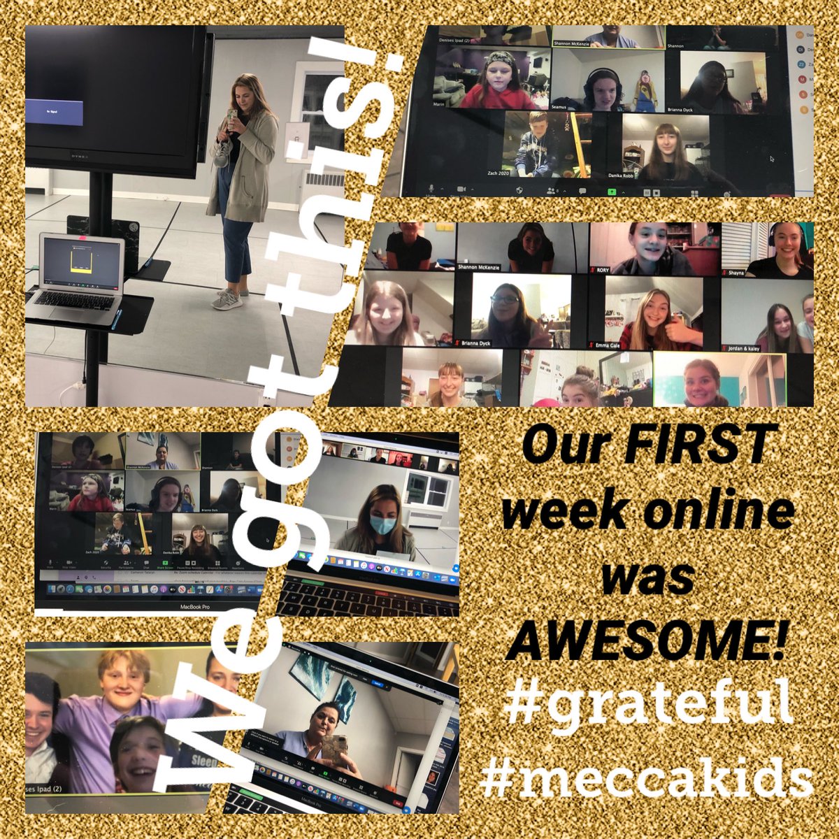 meccabdn's tweet photo. We started classes ONLINE this week; they were their own kind of awesome.  Our Mecca Kids (and families) are wonderful. We’ll keep growing together. 💓 https://t.co/PAbSuxZf7X
