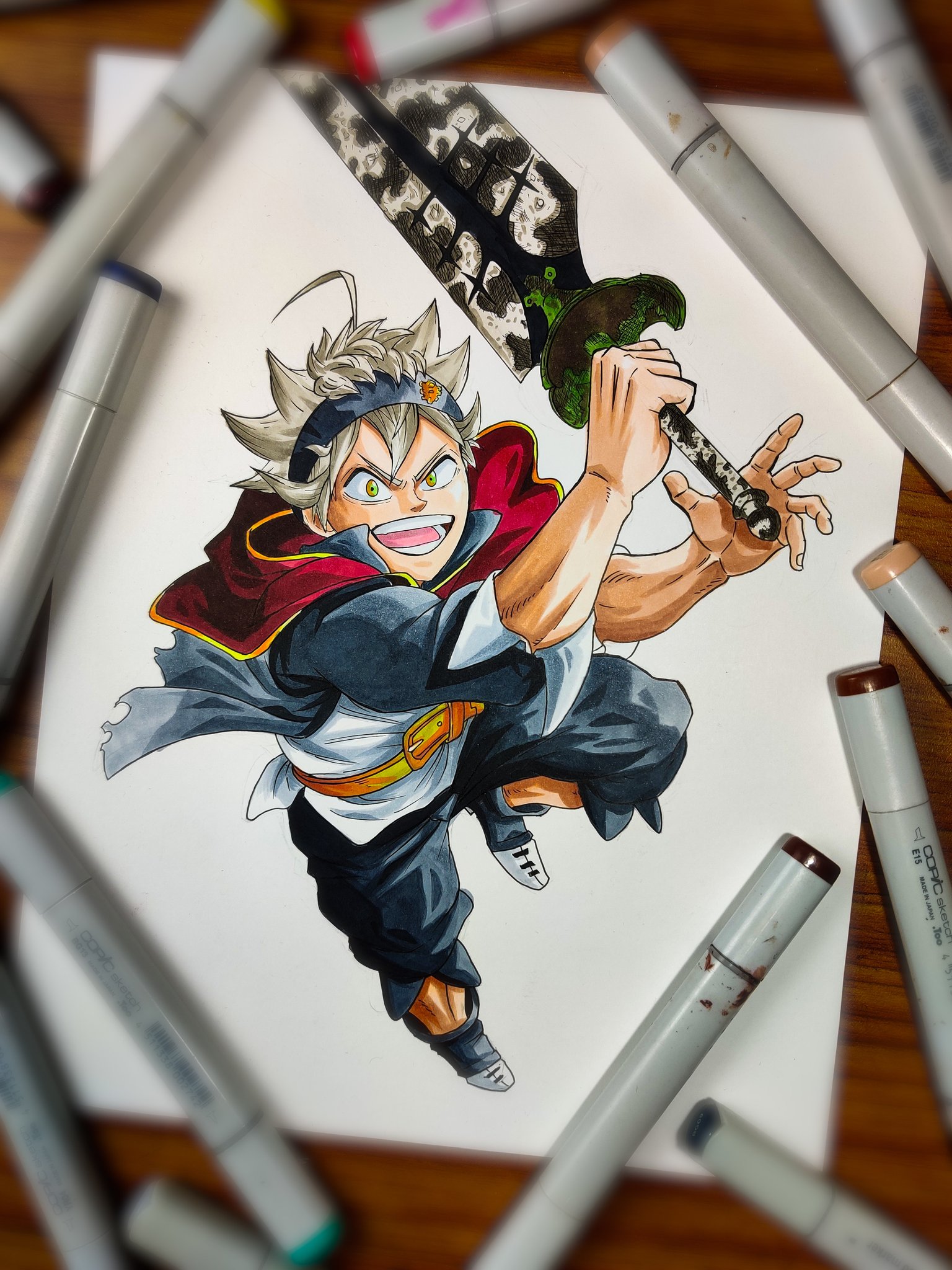 How to Draw Asta  Step by Step  Black Clover  YouTube