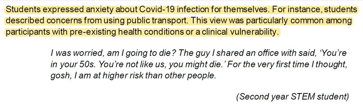 These powerful quotes from PGRs, describing the extreme difficulties & uncertainty they face during the pandemic, were all ignored by UKRI. PGRs feel unsafe, abandoned and uncertain.
