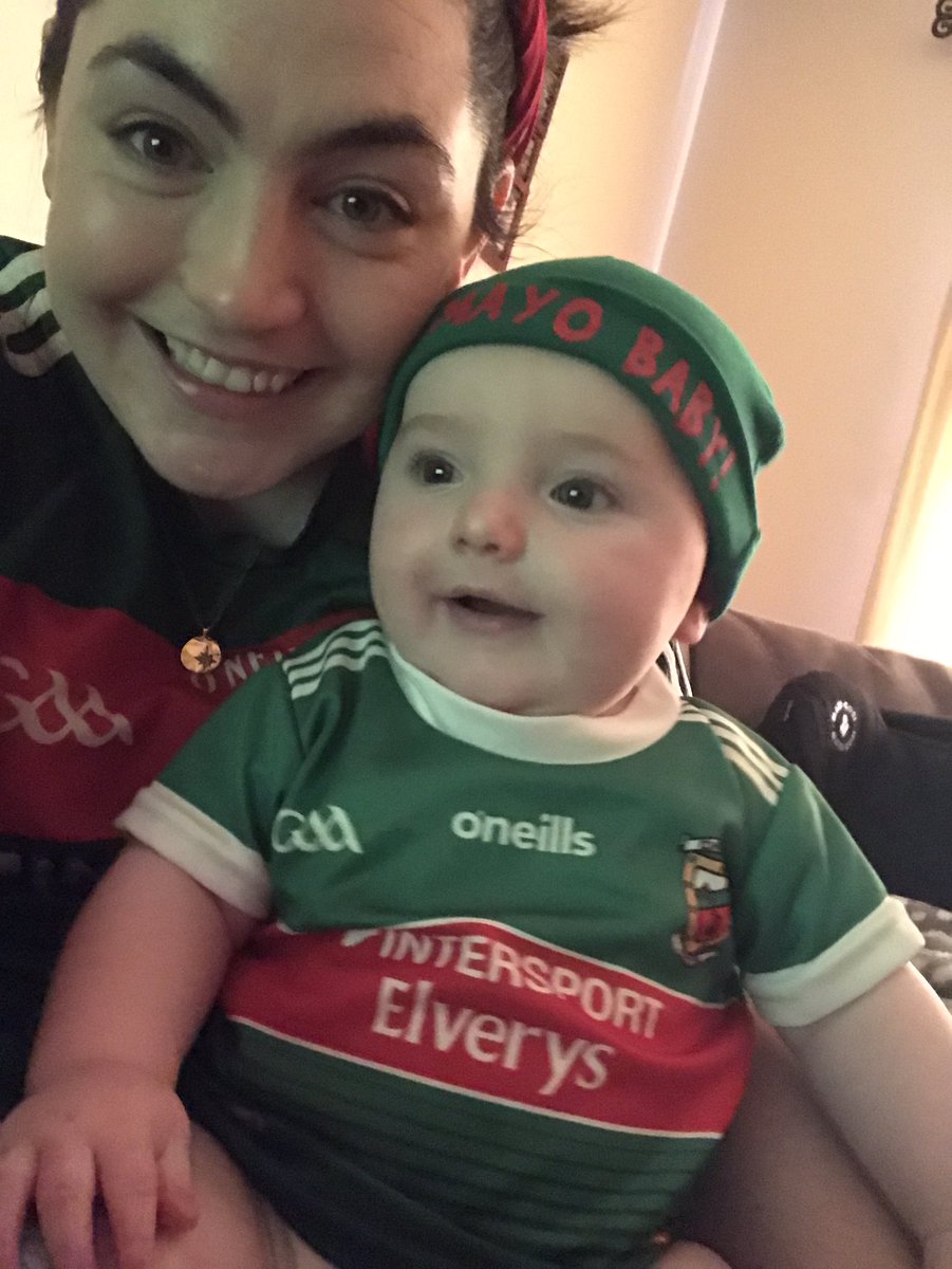 Me and Darragh are delighted with the win today, Daddy not so much 💚❤️💚❤️💚❤️💚 @MayoGAA #HomeAdvantage #mayovgalway #connachtgaa #connachtchamps2020 💪#heartattackstuff #awinisawin