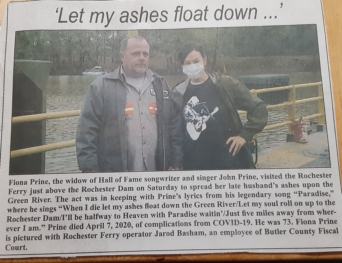 PrineJohn's tweet photo. My Mom sent me this clipping from a local newspaper in Muhlenberg County. 😢🙂 https://t.co/ZjvIt6HcYG