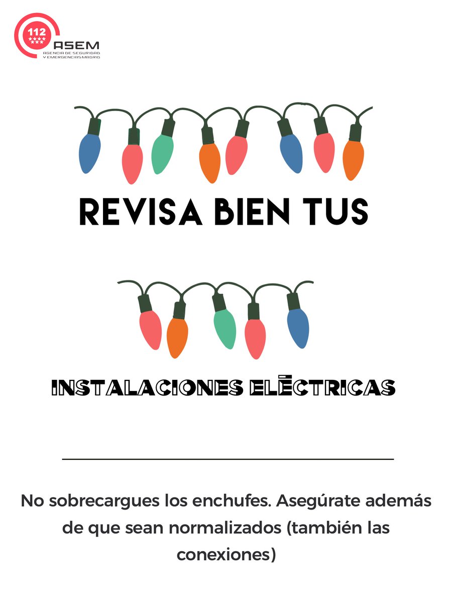 📍 Si queremos evitar sustos en nuestras casas, un buen consejo es tener cuidado con nuestros aparatos eléctricos. 

📍 Evitemos sobrecargar los enchufes. 

📍 Y vigilemos las conexiones y procuremos que se encuentren en buen estado. 

#ASEM112