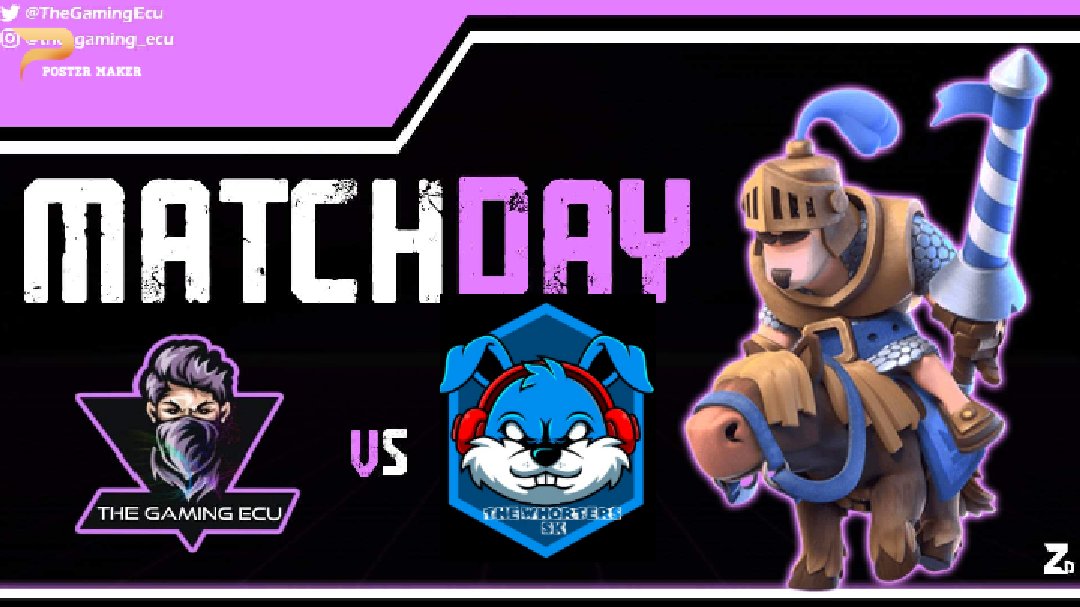 ✍PARTIDO DE HOY !🎯
🏆 <a href="/MasterCup_02/">nada</a>
🆚️ @TheWhorterSk
💪Hoy sé enfrenta 🏟dos Team importantes de🇪🇨 Ecuador🔰 en una ⚔eliminatoria ⚜ para pasar a la siguiente faceta 🦹‍♂️ de la <a href="/MasterCup_02/">nada</a> 🌎
☣Hora : 21:00 Pm
☢#Elclasico🛡