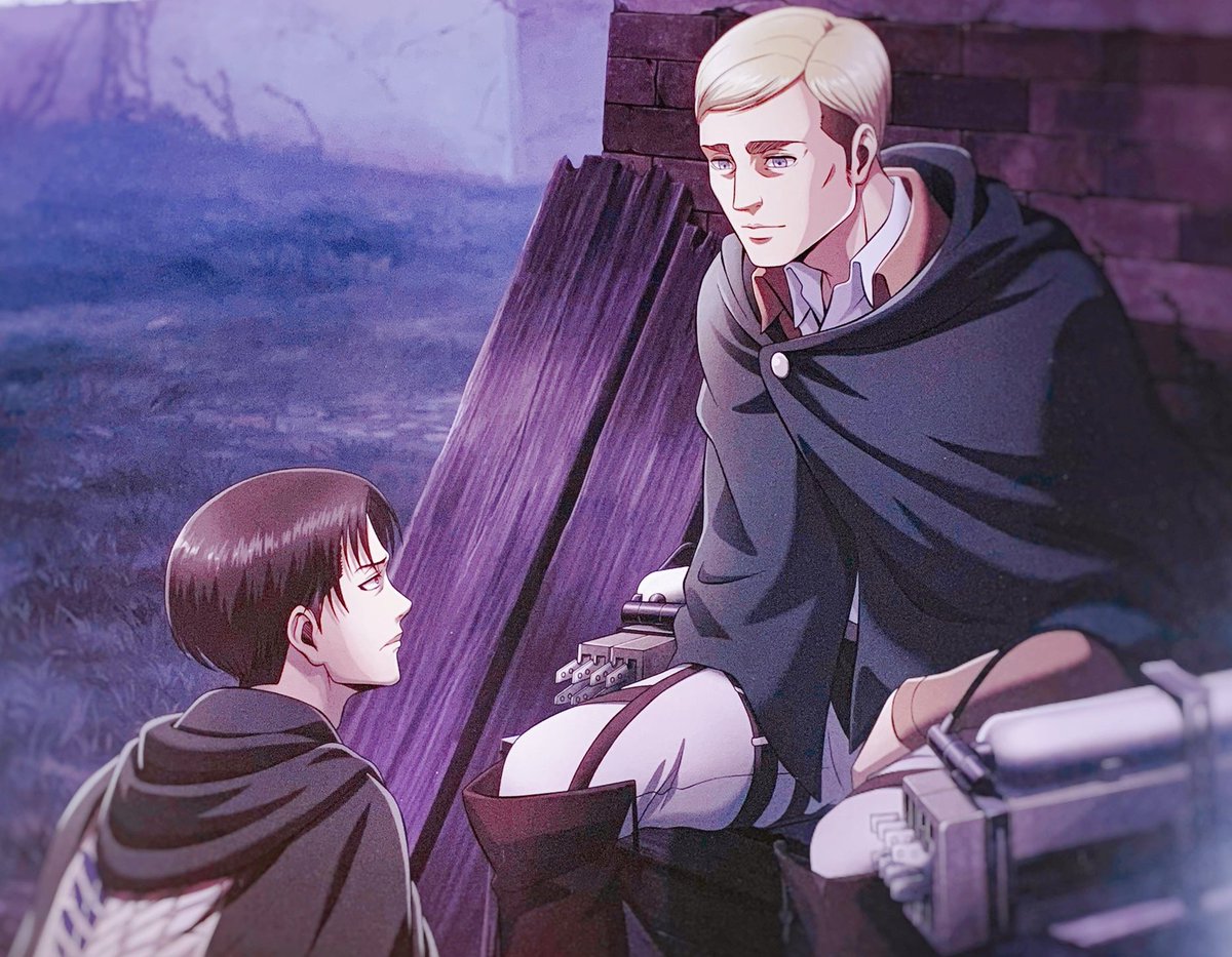 KH0800's tweet photo. Nueva imagen del calendario 2021 de Shingeki no Kyojin con Levi y Erwin 😳 https://t.co/FClXi3Unvt