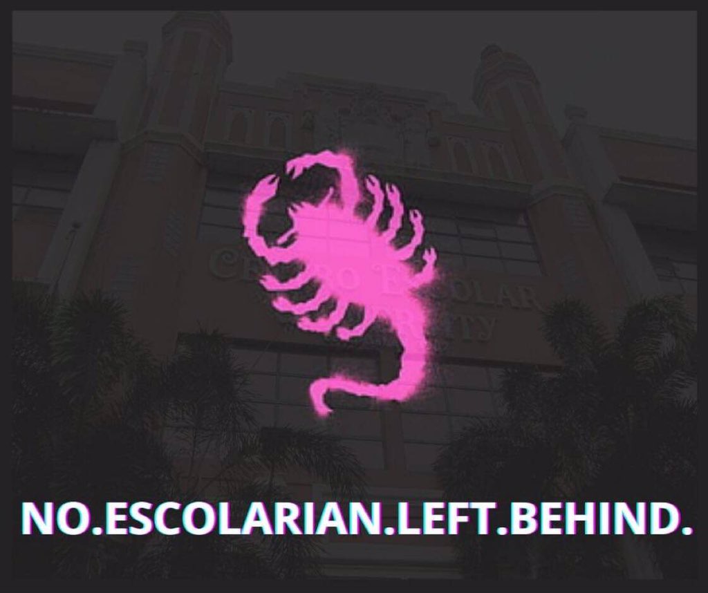 DauntlessYel's tweet photo. Scorpions, Rise up and let them hear your voice. Sting with pride and make them listen to you
#CEUGalaw
#CEUDoBetter 
#CeuGising
#WeSeeYouCEU 
#AcadBreakNaCEU https://t.co/GqLxqye6tY