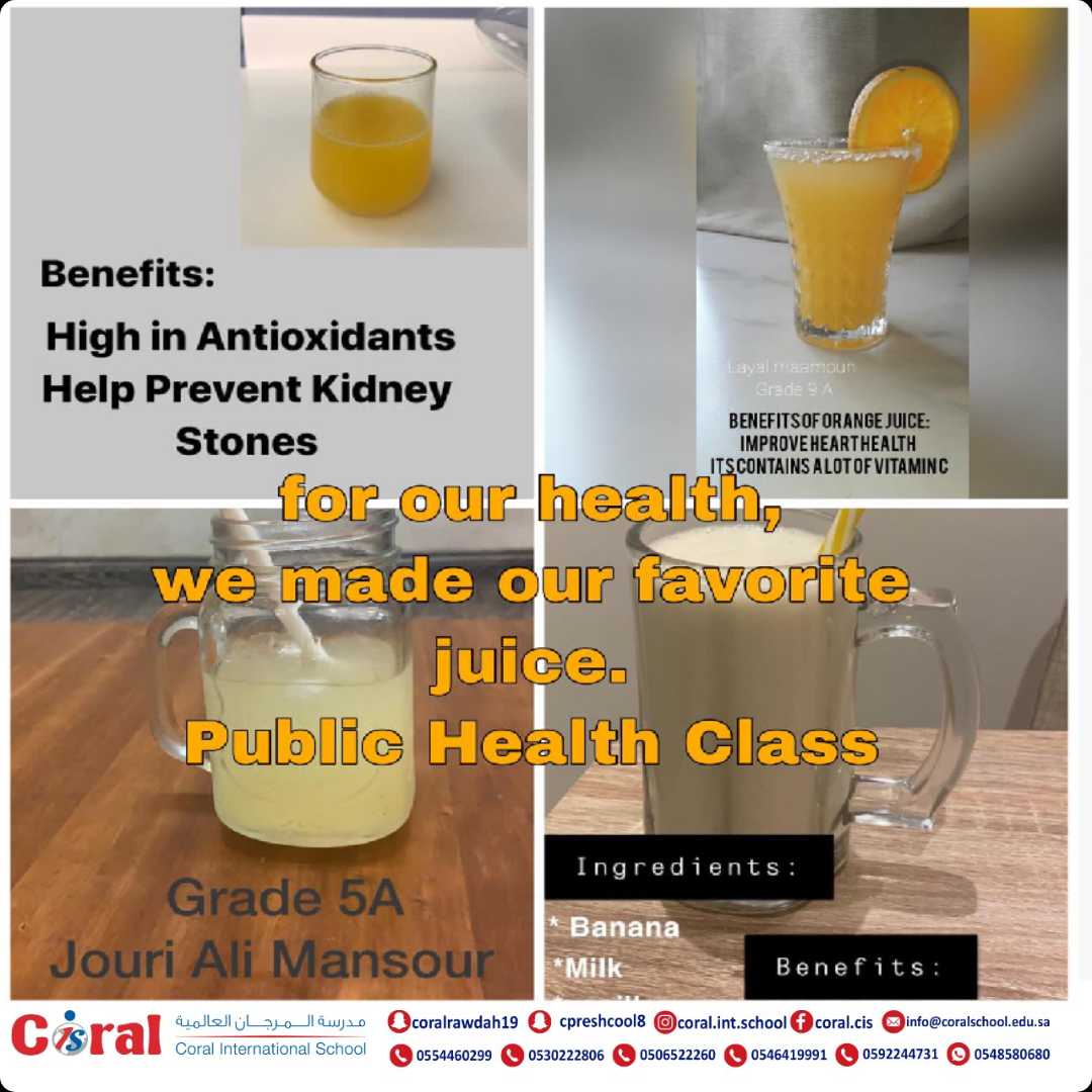 SchoolCoral's tweet photo. Public Health Class
Fruit Juice 🥤
#مكتب_التعليم_الاهلي
#تعليم_جدة
#mirzahanaa https://t.co/JCtBHh4Quy