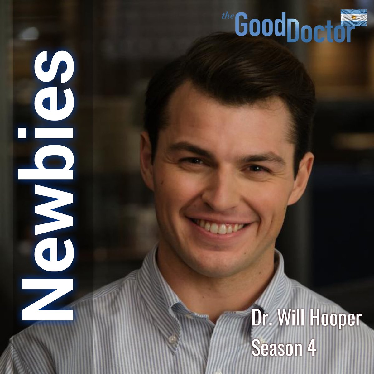 TheGoodDoctorAr's tweet photo. The #Newbies are finally here. Time to meet #DrWillHooper
Played by #SamRobertMuik
Meet him in the upcoming episode of #TheGoodDoctor
#FreddieHighmore
#GoodDoctor
@SPTV
@GoodDoctorABC
@ABCNetwork
@ABC_Publicity
@BrightlightPict https://t.co/03AjQTwghv