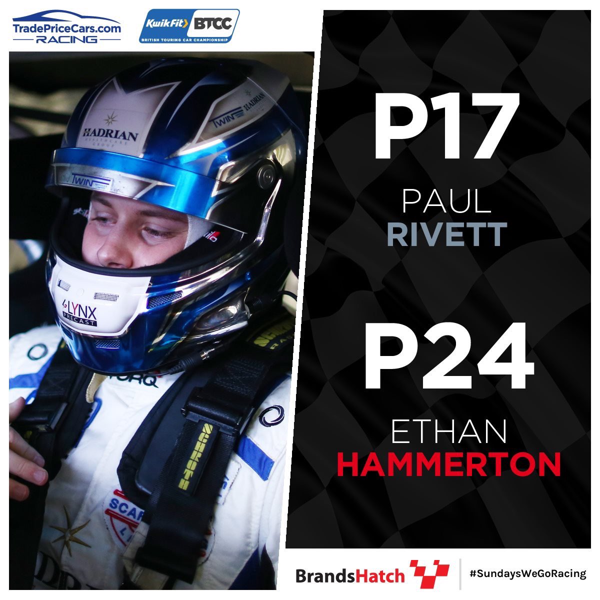 tpc_racing's tweet photo. #RESULTSRACE3 🏁
Paul Rivett finishes the final race of the day in P17 with Ethan in P24. One final dance for the Audi S3 in the pouring rain here at Brands Hatch ���
#TradePriceCarsRacing #SundaysWeGoRacing #KwikFitUK #GoodYear #ITVSport #BTCC #BrandsHatch #PR222 #EH23 https://t.co/R16Sz5XHXX