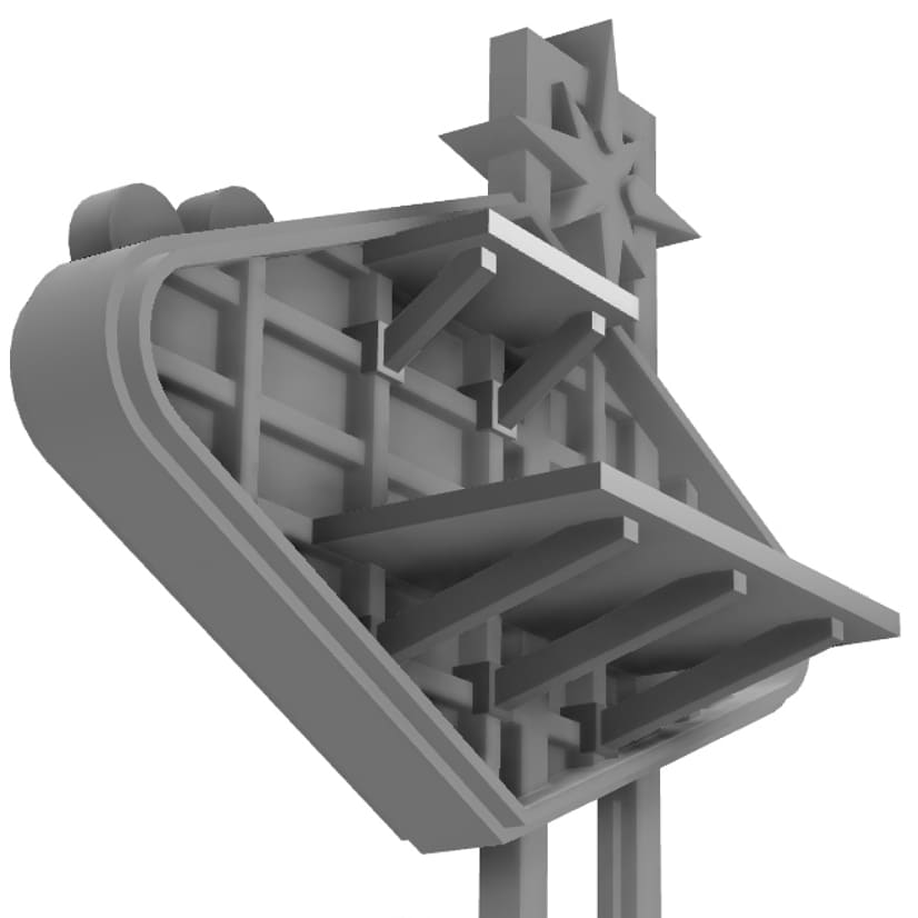 skorpdesigns's tweet photo. I've been working on the engineering side of the New Vegas sign, trying to find the balance of ease (and enjoyment) of building the kit as well as reducing unwanted artifacts from the 3D Printing process. 🙂 https://t.co/XqU4XWZClH