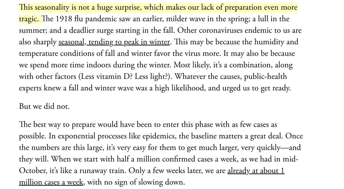 An excellent graphic from Japan translated by the amazing  @miekocakes. See my article with all the good news (vaccine! therapeutics!) but why Thanksgiving is a risk you don't want to take now. This thing looks *sharply* seasonal, please, up your cautions.  https://www.theatlantic.com/health/archive/2020/11/lock-yourself-down-now/617106/