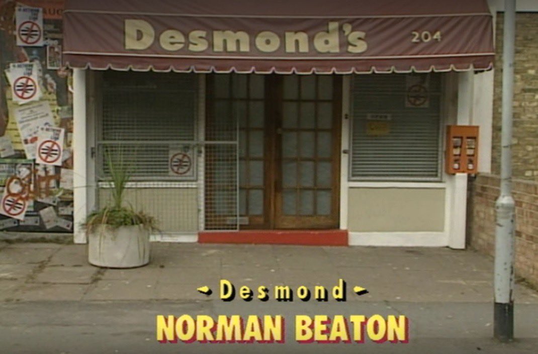 TheDanPrism's tweet photo. I’ve been resisting doing lockdown rewatches, but all 6 series of #Desmonds on @NetflixUK? Still a hilarious, sharply-written meditation on aging &amp; community. #RamJohnHolder is electric! https://t.co/gn0Vjdasp1