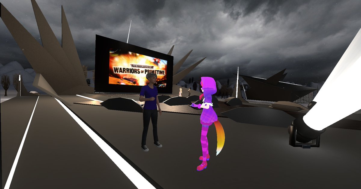 XaosPrincess's tweet photo. Thank you so much @notChocka for opening #Solace in @TivoliCloudVR! It's such an amazing #VirtualWorld in terms of #Style as well as #Optimization💜🏔️😎
And @MakiXx_'s #DynamicLights really shine there!
I can't wait for the next #VR #MovieNight in your wonderful #OpenAir #Cinema! https://t.co/gq1QQBjxjF