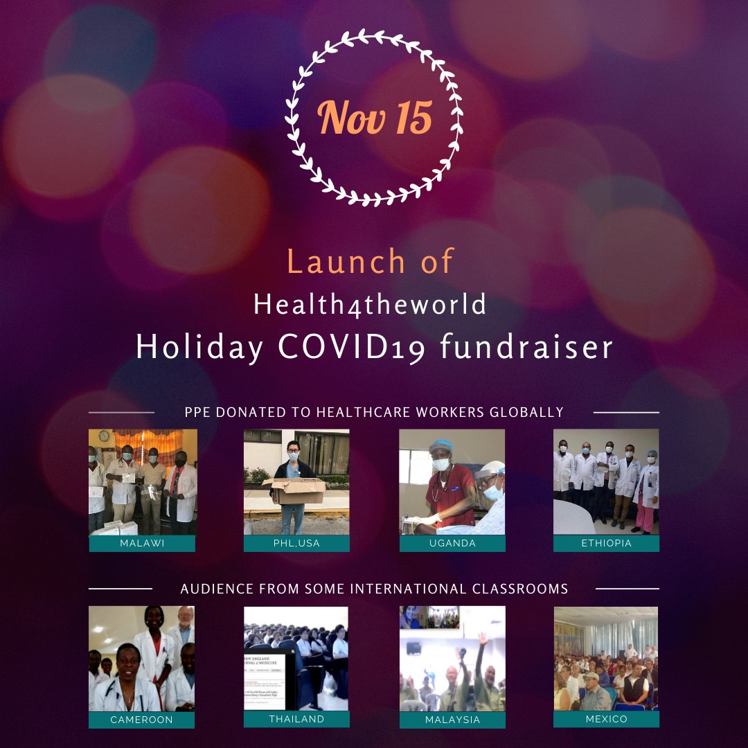 CharityH4TW's tweet photo. H4TW is excited to launch our #COVID19 Holiday Fundraiser! We have made a commitment to raise $30,000 to help keep frontline workers worldwide safe during the COVID-19 pandemic. Please join us in the fight by donating at:

https://t.co/5HXdH2iMfD https://t.co/iUSj5rMhod