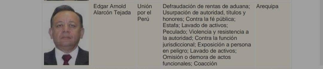 NOEMIDELATORRE8's tweet photo. @RecuerdosPeru @EdgarAlarconT @RecuerdosPeru para no olvidar, deberían levantar la inmunidad para que responda de acuerdo a ley https://t.co/2r1y5rC0D7