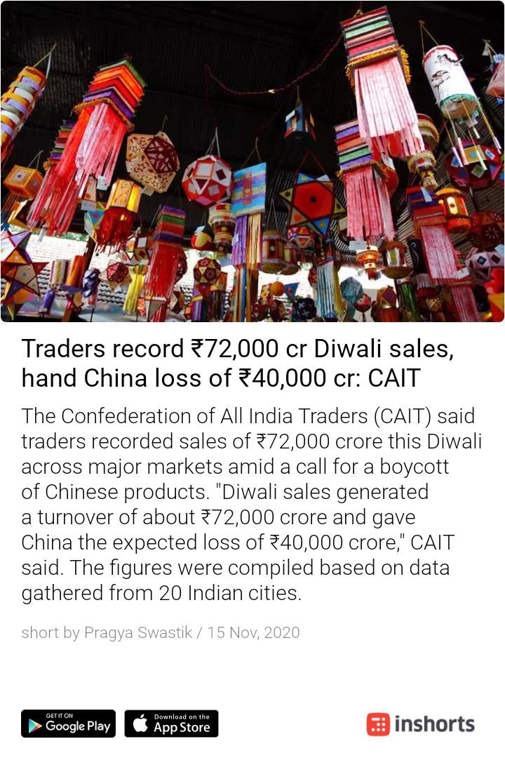 ashwinnigudkar's tweet photo. It’s just a start of #proindian preference, salute to all #indianbuyers who shown great support to #indiantraders and manufacturers.
#BoycottChineseProducts https://t.co/pxd79A1BiV