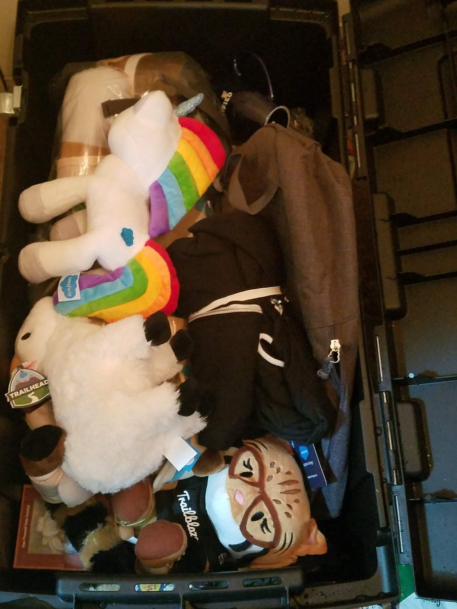 techforecastis's tweet photo. Two years ago now, hauling out the #DF18 swag for @CHO_SFUG Community Group's global gathering. Talk about a swag party!

Looking forward to a future when everyone can safely gather again. https://t.co/EEJuoceJr6