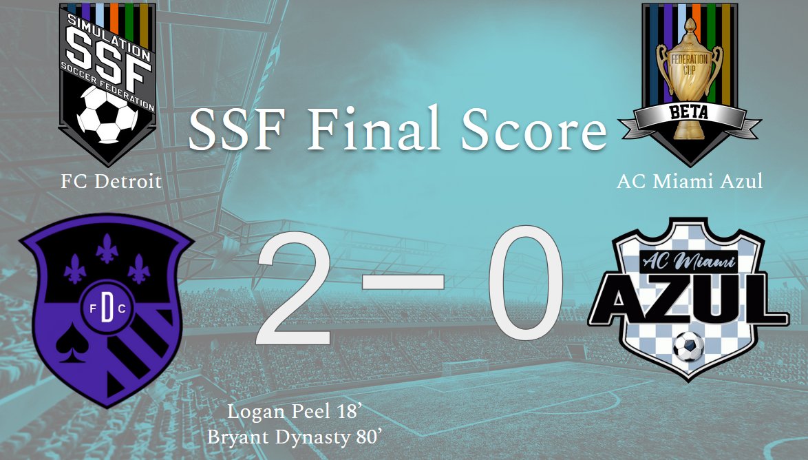 SimulationSocc2's tweet photo. Bryant Dynasty wonder strike from a 40 yard free kick helps send FC Detroit through to the next round in the Federation Cup!

#ssfofficial #kickingitfromhome #ownthepitch https://t.co/qsO0wiBkYg