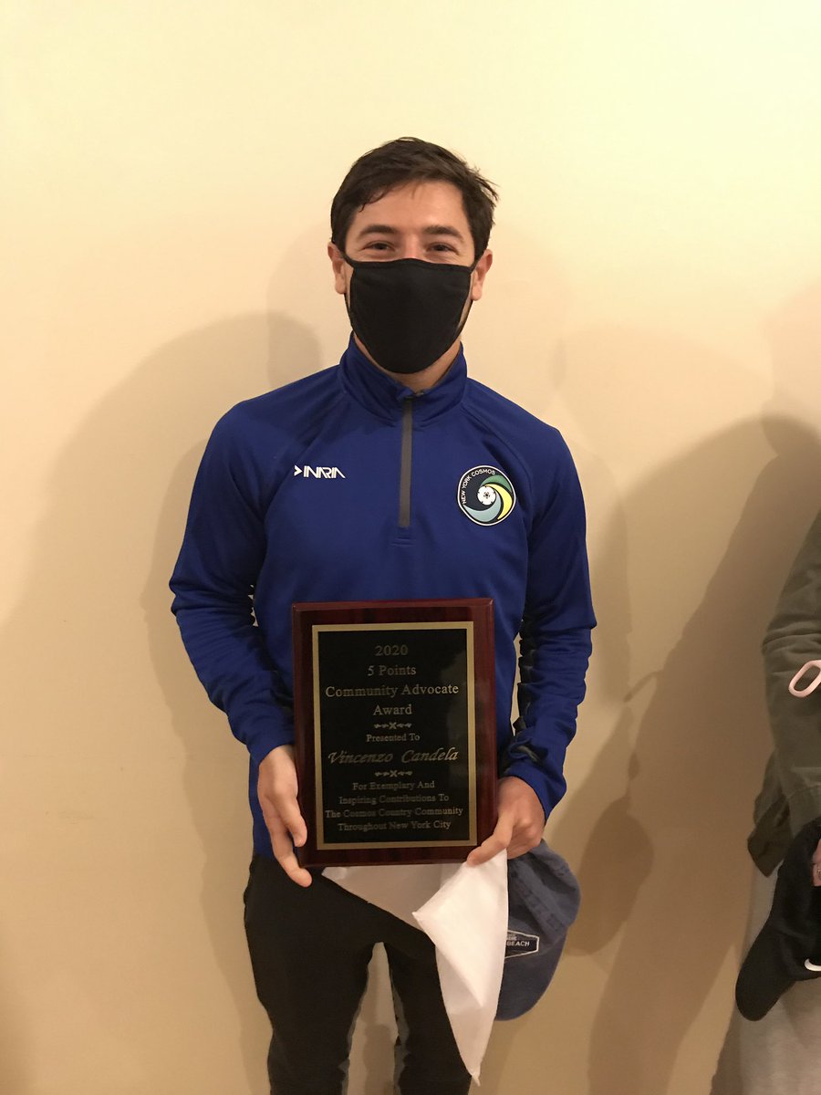 5_Points_NYC's tweet photo. “For exemplary and inspiring contributions to the Cosmos Country Community throughout New York City”

Thank you @candelavincenzo for the many hours you’ve given to our efforts outside of the stadium this season. This is the core of being Cosmopolitan. 🇬🇦 https://t.co/8Bw6qRrg3f